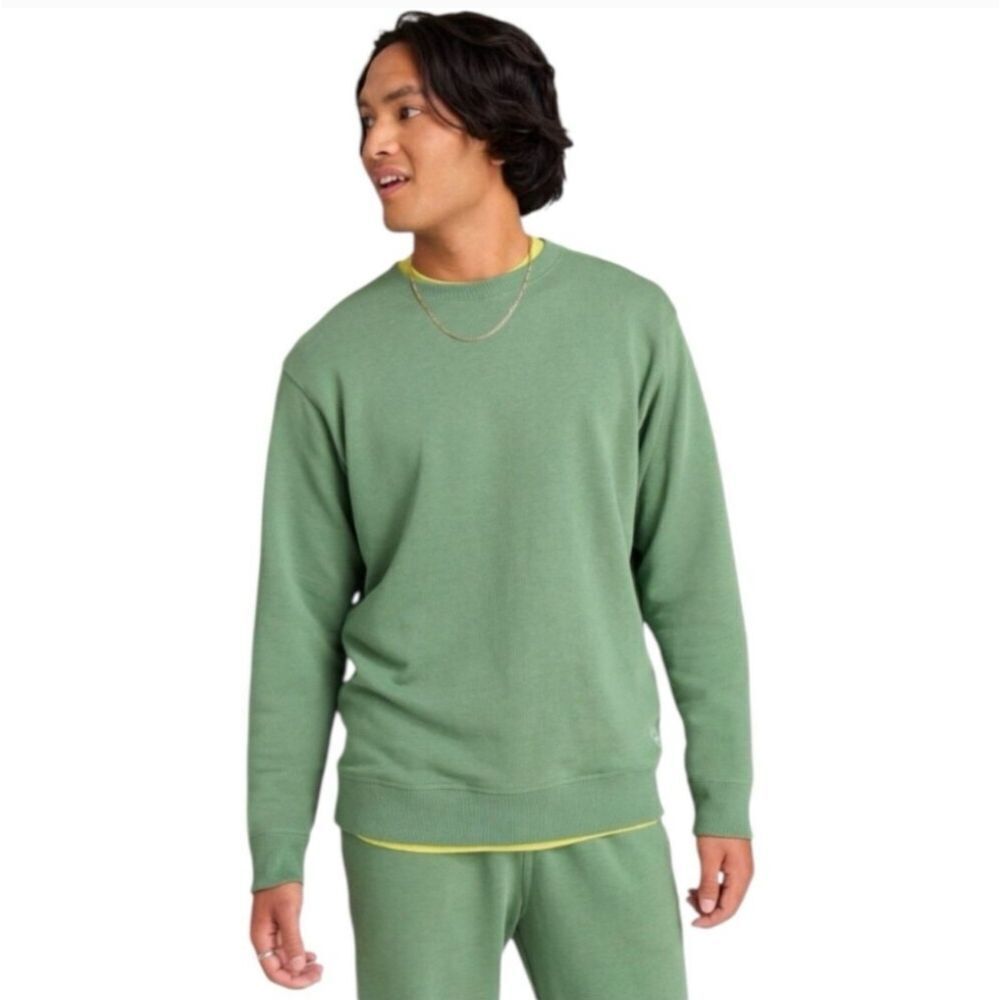 NWT Allbirds R&R Sweatshirt Hazy Cargo Green Cotton Hemp TENCEL Size XS